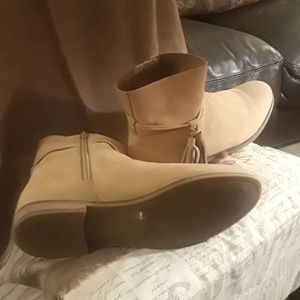 Lucky Brand suede boots.